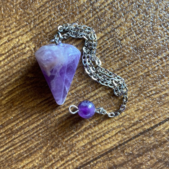 Other - Amethyst 🎄 stone pendulum divination scrying tool